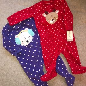 New Carter’s 6 Month Fleece Pajamas